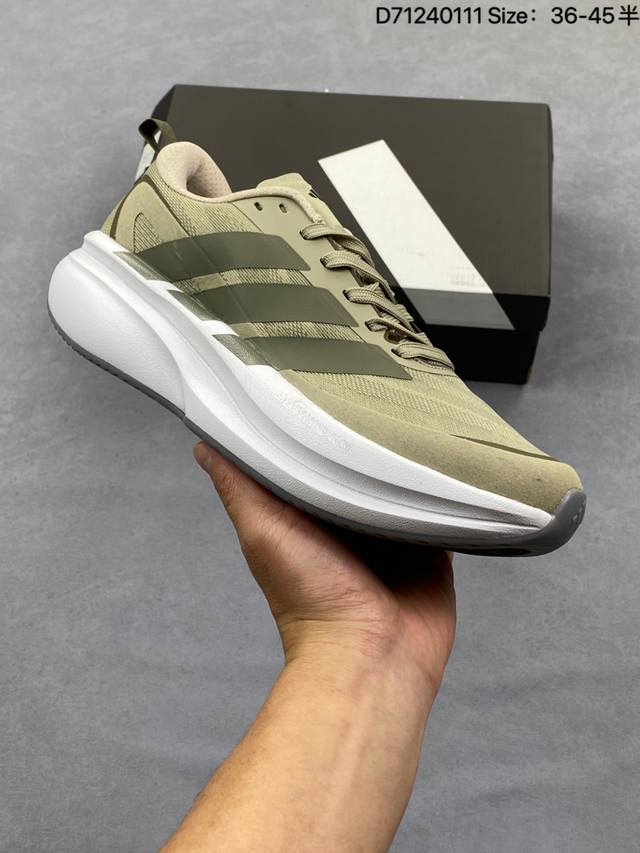 Adidas Adizero Adios Pro 3 M马拉松飞线贾卡轻质透气休闲运动跑步鞋 DDD 采用双层透气网纱 Flywire动态飞线绑缚鞋面材质 内置