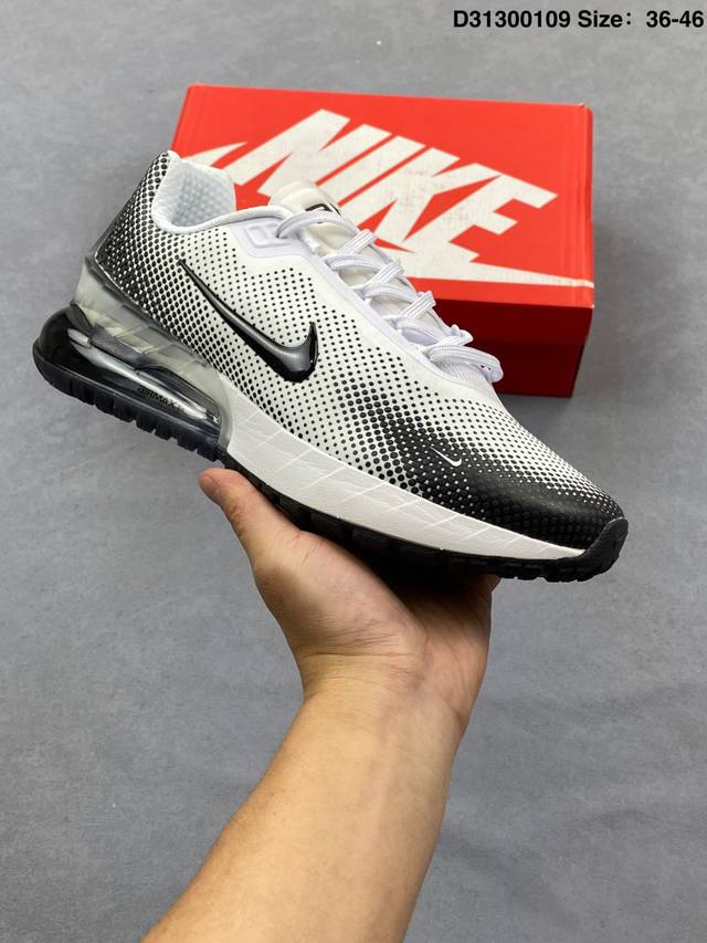 公司级Nike Air Max Phoenix 百搭舒适耐磨 低帮跑步鞋 男款 DDD 织物与合成材质组合鞋面，缔造轻盈透气的贴合体验；橡胶外底镂空设计和轻盈后