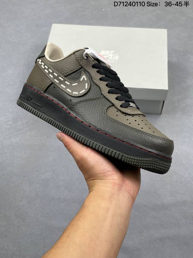 公司级Nike Air Force 1 ‘07 Low “米白灰满天星”空军一号 低帮 运动鞋 休闲鞋 折边针车 工艺难度大 原楦头原纸板 原装鞋盒 定制五金配