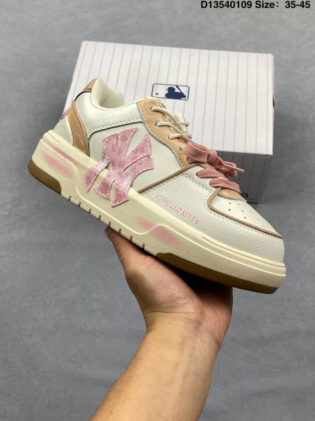 Mlb 学院穿搭爆款 Korea韩国限定，联乘Ny美国榄球洋基队 Mlb Chunky Liner New York Yankees学长鞋系列低帮老爹风轻量增高