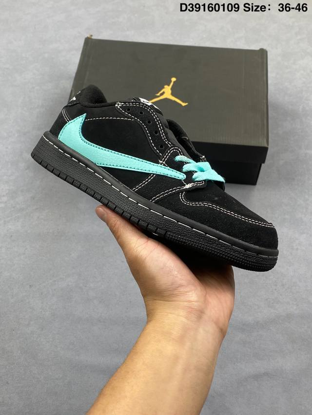 Nike Aj1倒勾Travis Scott X Air Jordan 1 DDD Reverse Mocha Aj1乔1 联名倒钩 低帮文化篮球鞋 DDD 货