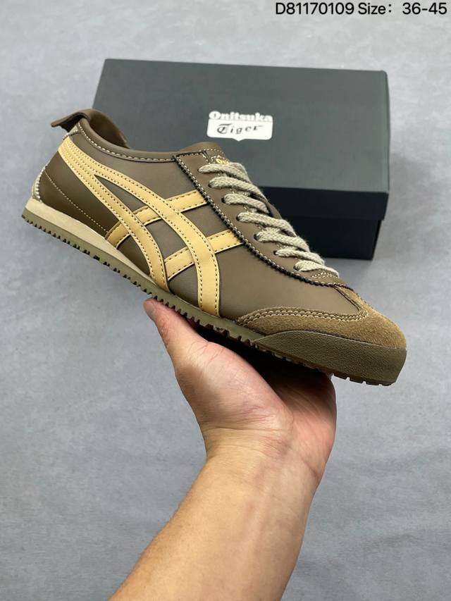 特价 Asics 亚瑟士 男女鞋真标半码制 配足弓鞋垫 日产经典老牌-鬼塚虎 Onitsuka Tiger Mexico 66经典墨西哥系列复古经典百搭板鞋休闲