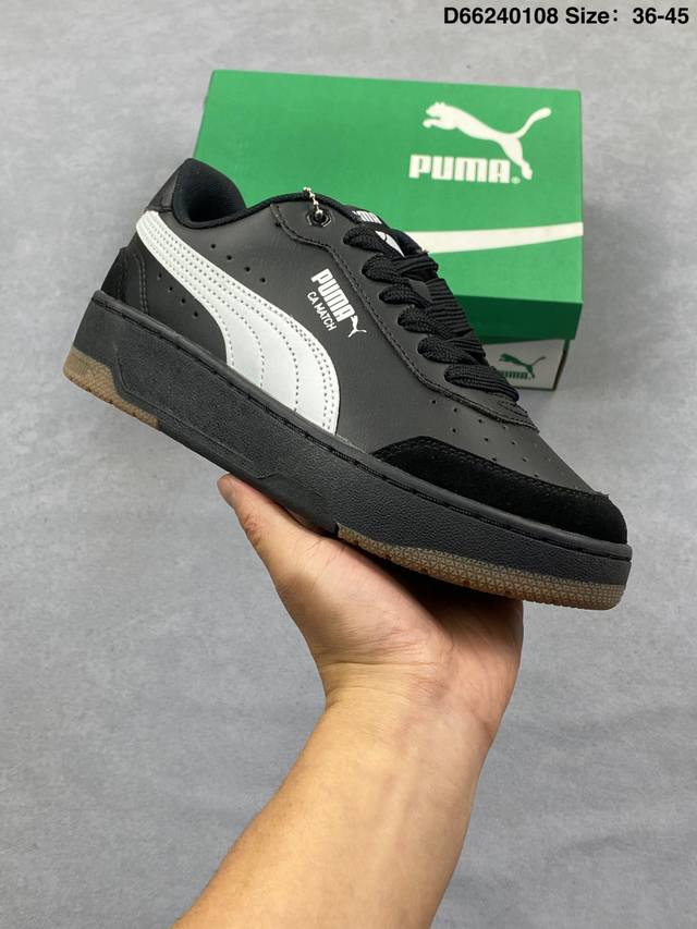 Puma Bwm Ca Match 赛车联名 织物皮革 复古易穿 减震耐磨 低帮 彪马生活休闲鞋 DDD 货号：308621-13 DDD Size：36 37