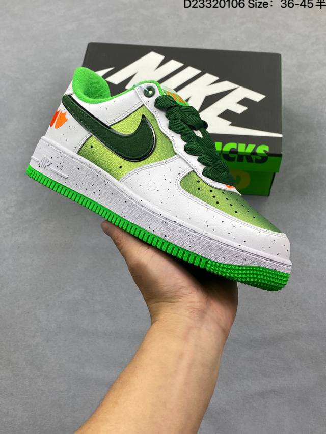 Doaf X Air Force 1 Low 白绿色 DDD 原楦头原纸板 打造纯正空军版型 DDD #专注外贸渠道 全掌内置蜂窝气垫 #原盒配件 原厂中底钢印