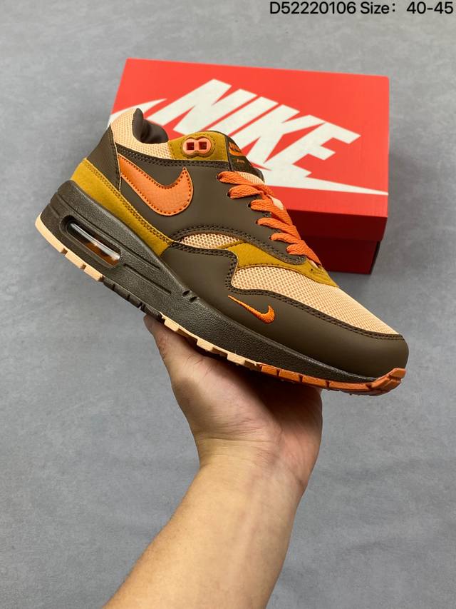 升级原楦原纸版开发版型回弹Pu模嵌入开窗气垫装置Nike Air Max 1 初代复古气垫百搭休闲运动慢跑鞋 DDD 货号：Fz0628 010 DDD 尺码：