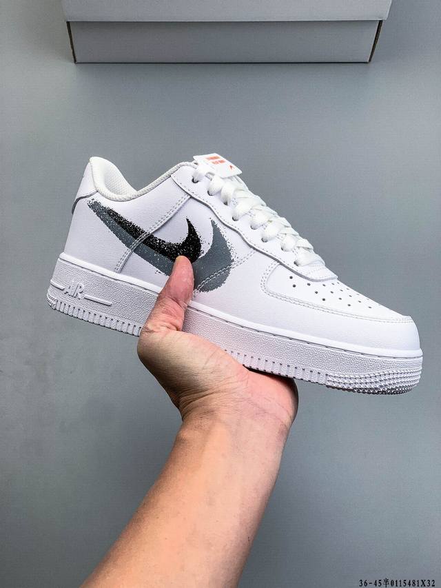 纯原版本 原楦数据纸版，采用硬质优质皮革鞋面材质，内置全掌Air Sole气垫。耐克 Nike Air Force 1 Low 空军一号低帮经典百搭休闲运动板鞋