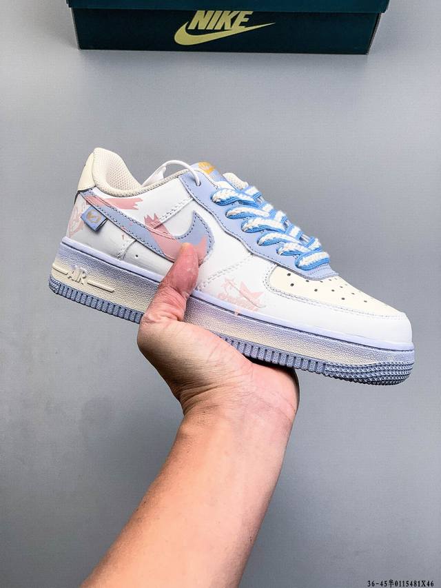 纯原版本 原楦数据纸版，采用硬质优质皮革鞋面材质，内置全掌Air Sole气垫。耐克 Nike Air Force 1 Low 空军一号低帮经典百搭休闲运动板鞋