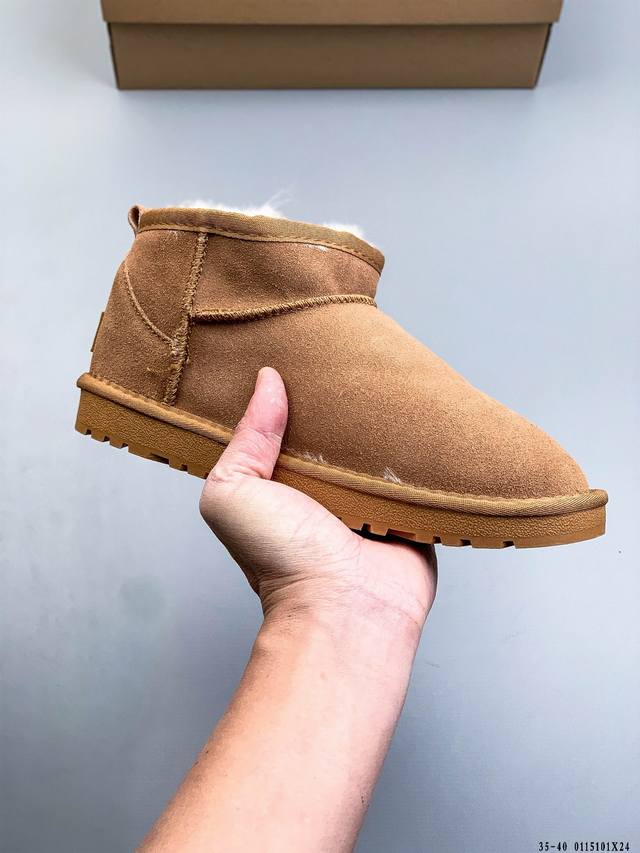 Ugg秋冬款 女士经典迷你厚底短筒靴 特别款 宋妍霏周冬雨明星同款 DDD 原单A级羊皮毛一体保暖性极强！！ DDD Classic Ultra Mini DD