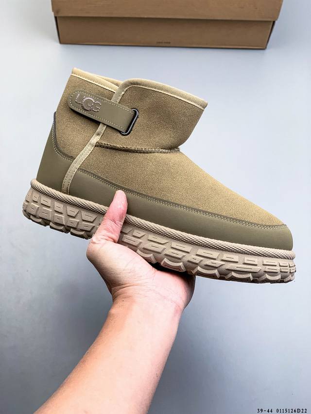 Ugg 2025新款软底中帮保暖棉鞋休闲毛毛乐福鞋 DDD 0115126D22 DDD