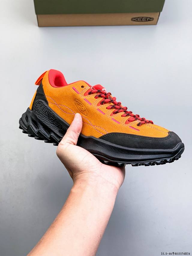 公司级 Keen 科恩 Jasper Iii 男女户外山系舒适耐磨徒步鞋休闲鞋 DDD Keen推出Jasperhi皮革与透气网眼的碰撞让双脚自在呼吸，从山野到