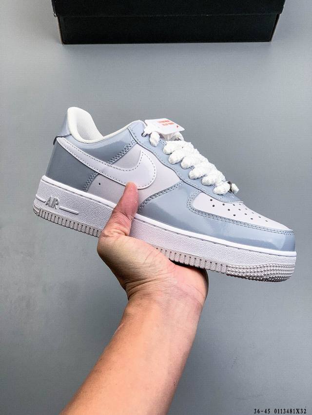 纯原版本 原楦数据纸版，采用硬质优质皮革鞋面材质，内置全掌Air Sole气垫。耐克 Nike Air Force 1 Low 空军一号低帮经典百搭休闲运动板鞋