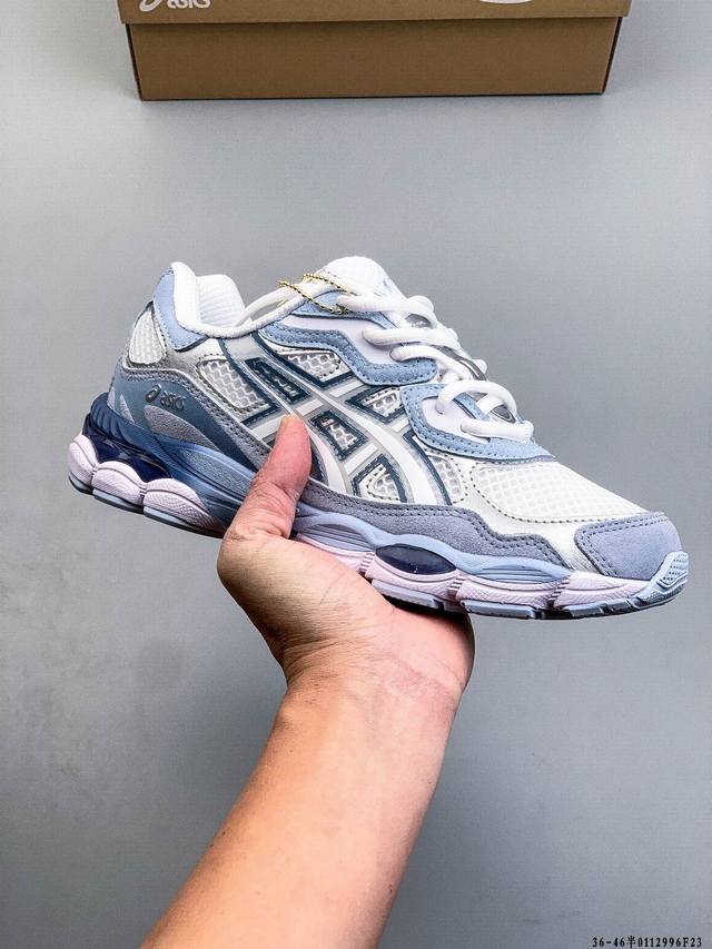 Asics 亚瑟士Gel-Nyc 2055透气网眼鞋面配合部分合成革材质 采用全新Ahar+橡胶材质 更加耐磨 DDD 0112996F23 DDD