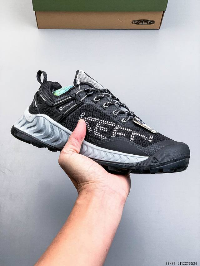 公司级 Keen科恩 Nxis Evo Wp 户外运动低帮防水透气徒步鞋 DDD 网面与Tpu覆盖增加耐久性舒适透气的纺织衬里提升穿着体验Keen.Dry防泼水