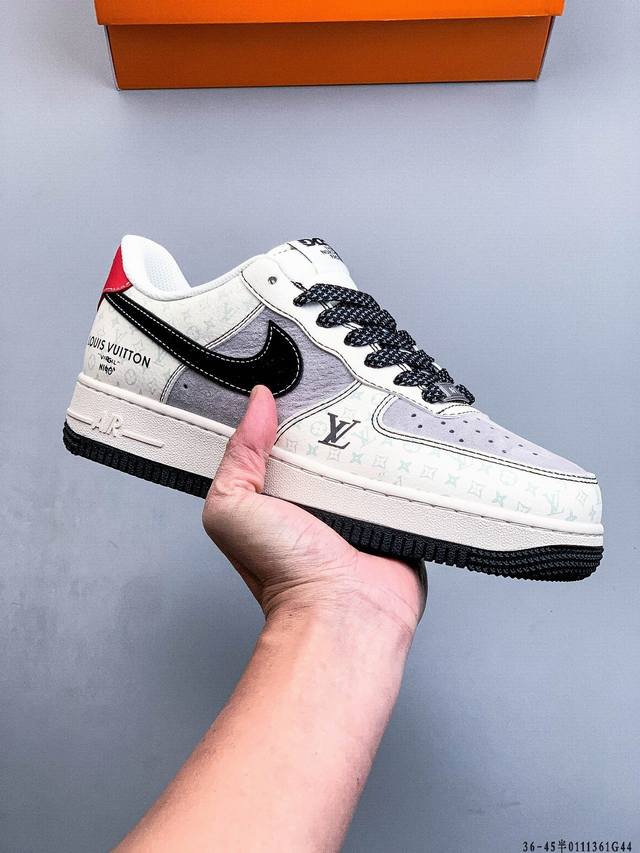 纯原版本 原楦数据纸版，采用硬质优质皮革鞋面材质，内置全掌Air Sole气垫。耐克 Nike Air Force 1 Low 空军一号低帮经典百搭休闲运动板鞋