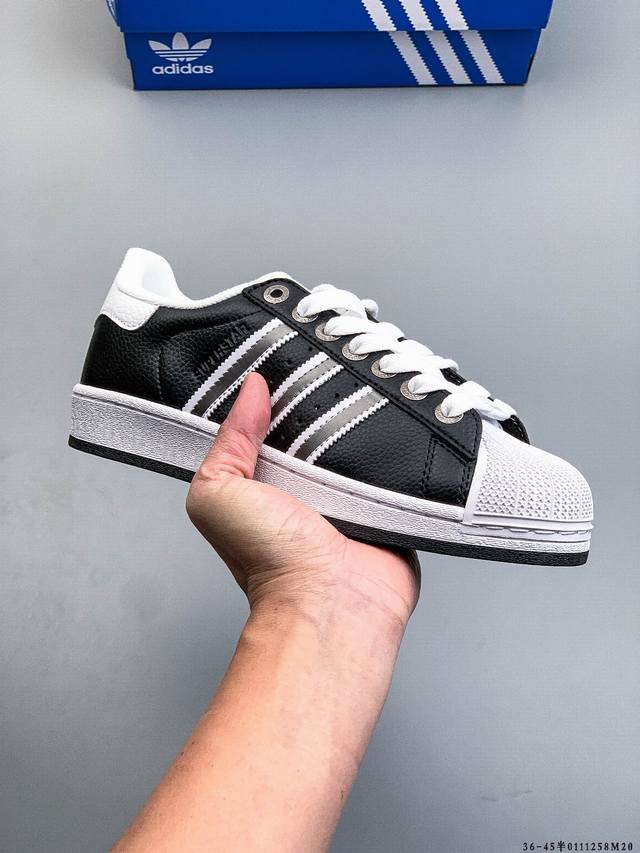 公司级头层！阿迪达斯Adidas Superstar 贝壳头经典百搭休闲板鞋 DDD 渠道正品订单 诠释市场最高工艺水平 DDD 贝壳头经典小白板鞋 专柜上架同