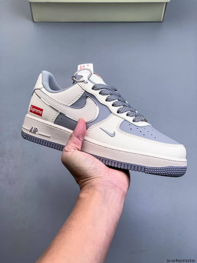 原楦数据纸版，采用硬质优质皮革鞋面材质，内置全掌Air Sole气垫。耐克 Nike Air Force 1 Low 空军一号低帮经典百搭休闲运动板鞋 DDD