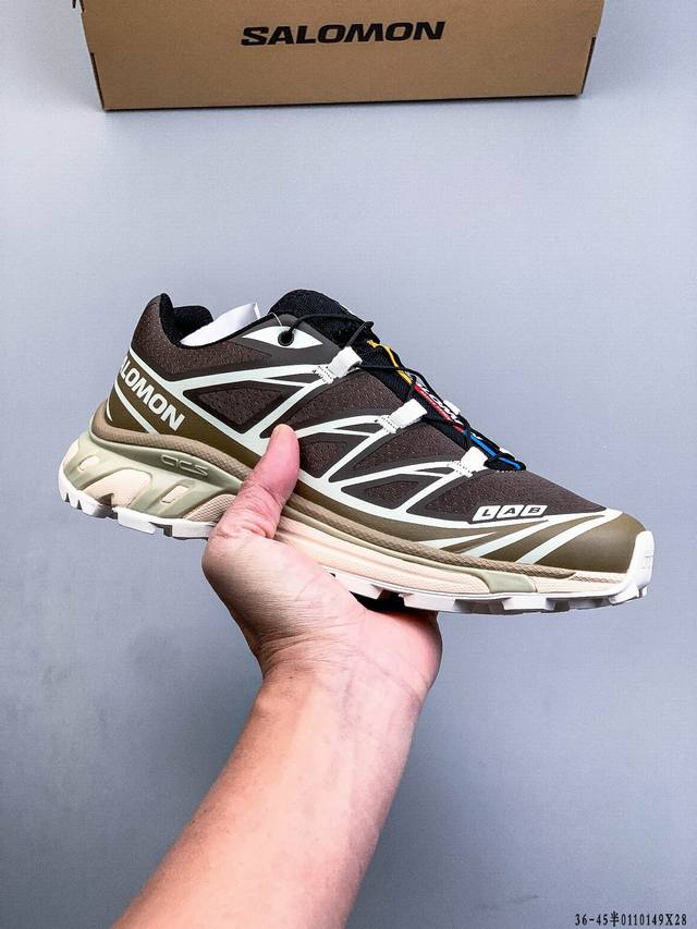 Salomon Xa Pro Xt-6 Expanse 萨洛蒙户外越野跑鞋 鞋面采用Sensifit贴合技术 全方位贴合包裹脚型 鞋跟部鞋底牵引设计 提供强大的