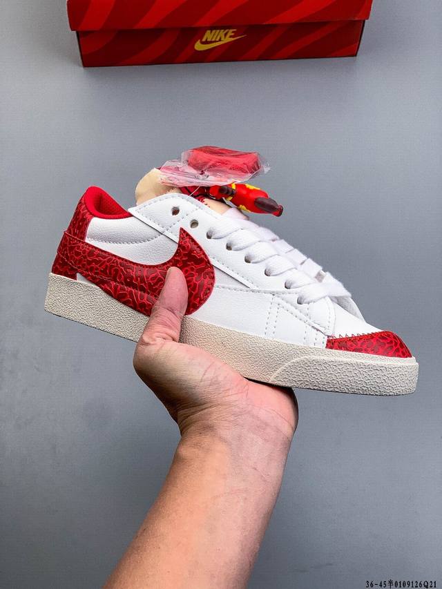 耐克Nike Blazer Low'77 Vntg We 经典开拓者大勾低帮百搭休闲运动板鞋 DDD 0109126Q21 DDD