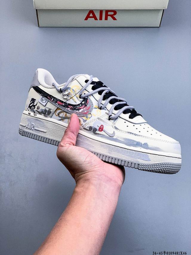 纯原版本 原楦数据纸版，采用硬质优质皮革鞋面材质，内置全掌Air Sole气垫。耐克 Nike Air Force 1 Low 空军一号低帮经典百搭休闲运动板鞋