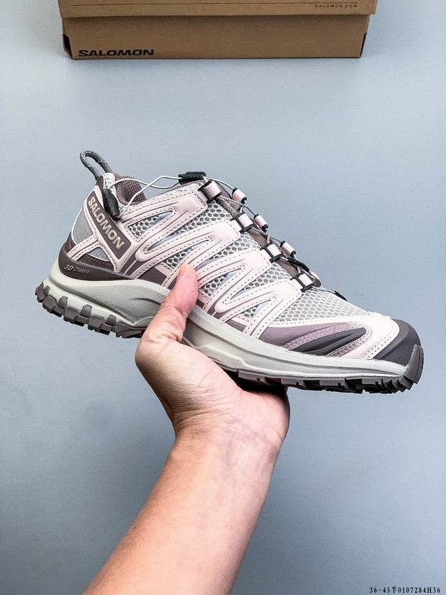 公司级 Salomon Xa Pro 3D 萨洛蒙 网布皮革 Jeong Li联名 舒适百搭 耐磨透气抗冲击 低帮 户外功能鞋 DDD 鞋面采用Sensifit