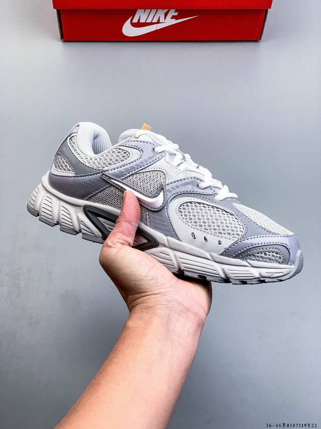 耐克Nike V5 Rnr 25新款轻量缓震支撑休闲鞋 舒适防滑耐磨低帮复刻运动鞋 厚底增高老爹鞋 Hj5228-003经典设计与现代工艺完美结合，带来舒适脚感