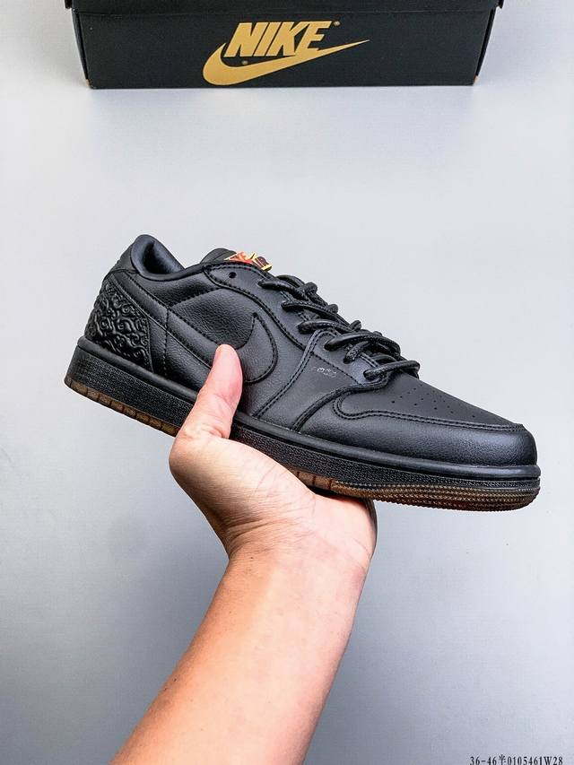 耐克Nike Air Jordan 1 Low Aj1乔1 低帮潮流缓运动休闲板鞋。Aj1 低帮拼接 完美版型真头层牛皮# 内置缓震气垫 原鞋开模 拒绝公底 购