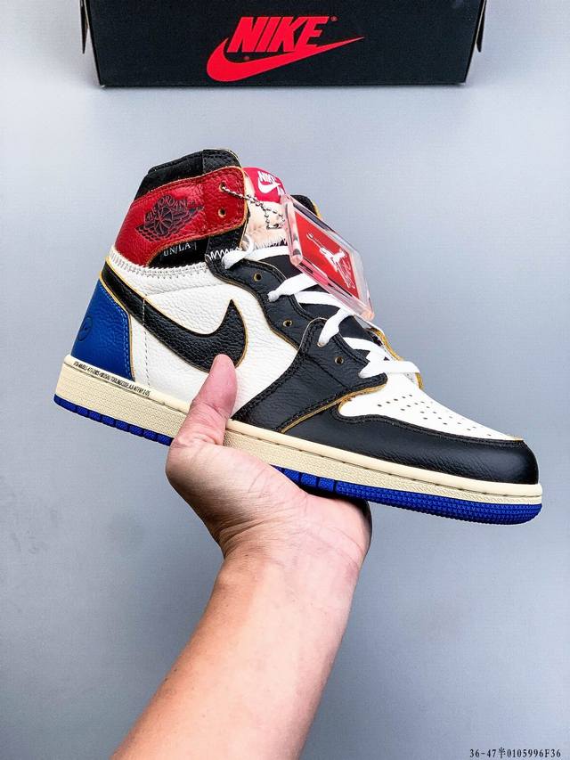 公司级头层！Air Jordan 1 乔1 高帮潮流缓震运动休闲板鞋 原装头层皮革 内置缓震气垫 原鞋开模 拒绝公底 原汁原味 忠于原版 DDD 0105996