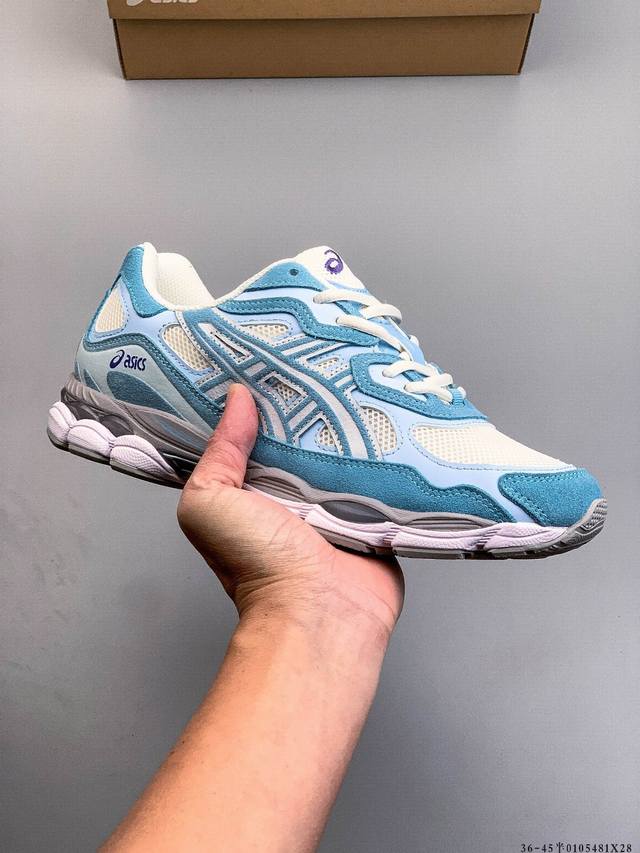 Asics 亚瑟士Gel-Nyc 2055透气网眼鞋面配合部分合成革材质 采用全新Ahar+橡胶材质 更加耐磨 DDD 1204481X28 DDD