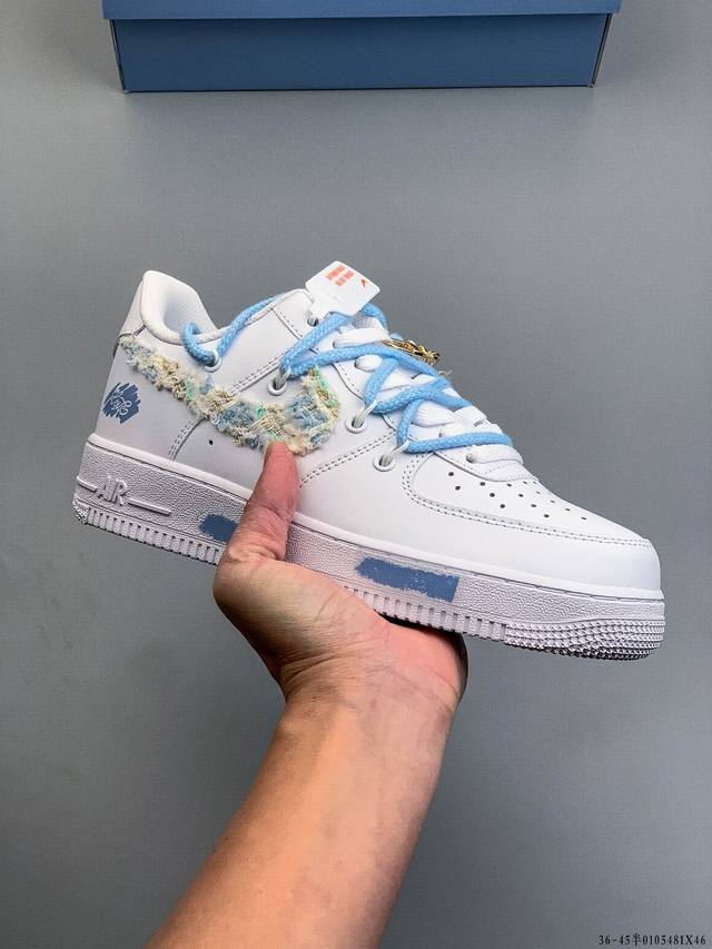 纯原版本 原楦数据纸版，采用硬质优质皮革鞋面材质，内置全掌Air Sole气垫。耐克 Nike Air Force 1 Low 空军一号低帮经典百搭休闲运动板鞋