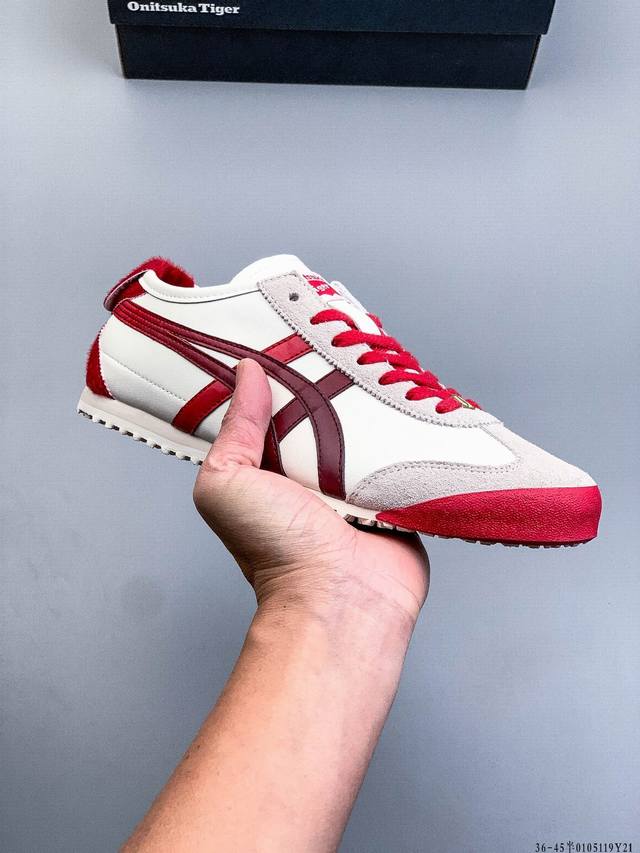 亚瑟士Onitsuka Tiger鬼塚虎 Mexico 66 Driving 舒适 防滑耐磨 低帮 生活休闲鞋 DDD 0105119Y21 DDD