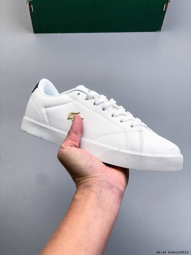 Lacoste法国鳄鱼 Carnaby Cup 皮面柔软 防滑耐磨休闲鞋 DDD 0106269P40 DDD