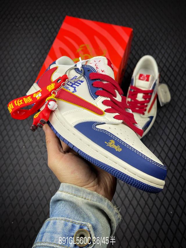 DDD 公司级Nike Air Jordan 1 X Travis Scott Aj1倒勾 乔一倒钩 ‘Diy’定制 耐克 低帮文化篮球鞋 DDD 完美品质出货