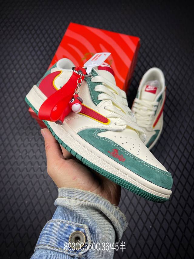 DDD 公司级Nike Air Jordan 1 X Travis Scott Aj1倒勾 乔一倒钩 ‘Diy’定制 耐克 低帮文化篮球鞋 DDD 完美品质出货