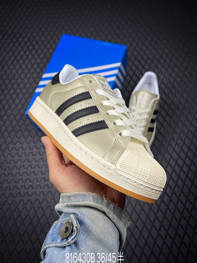 DDD 公司级Adidas Originals Superstar贝壳头系列 阿迪达斯 三叶草低帮经典百搭休闲运动板鞋 DDD 货号:Hq2692 DDD 尺码