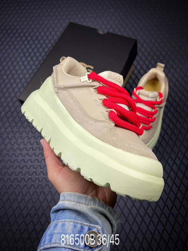 DDD Ugg 雪地靴 Ugg Heritage Utility Sneaker 传统实用运动鞋 Ugg元素与经典运动鞋的氛围相结合，融合了传统与创新。鞋面采用