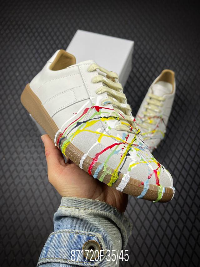 F东莞纯原 原版一比一开发 市售最高版本 Maison Margiela Calfskin Replica 马吉拉 德训运动休闲板鞋 原版全套包装 配送精致礼盒