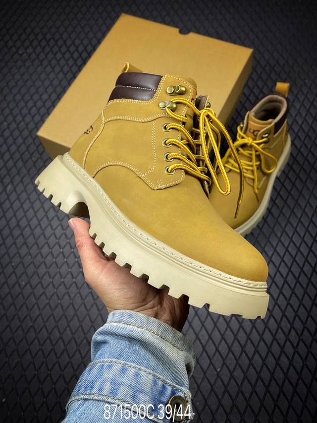 秒杀 C DDD Ugg 秋冬新品男士中帮休闲马丁靴系列 DDD 代购专供品质 高弹Modern 外置防滑橡塑发泡超轻大底 系带设计 穿脱十分方便 采用Tpu模