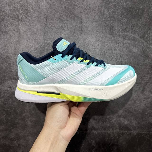 Hd真碳组合底 Ad Adizero Boston 13 阿迪马拉松系列超轻防滑训练跑步运动鞋 Js4945 DDD 真碳柱 组合底版本 DDD 区别市场涂漆假