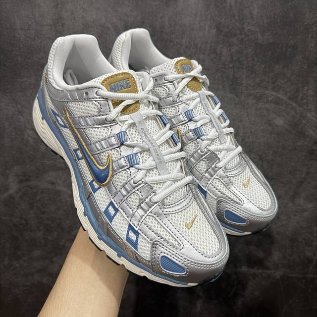 纯原Cs版 Nk P-6000 复古老爹休闲运动鞋 银蓝 Hj7246-100 DDD 全新公司级品质 组合大底 中底拉帮等细节区别市售通货品质 市面唯一正确三