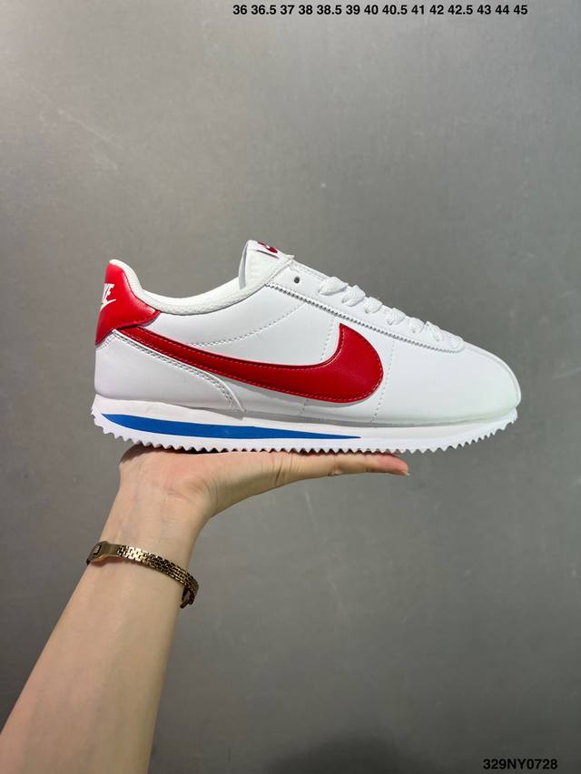 Nike Classic Cortez 耐克经典轻便舒适阿甘鞋休闲跑步鞋运动鞋 DDD 纯粹而执着的精神 使得Cortez种在了一代人的心里 无论是否喜欢它复古