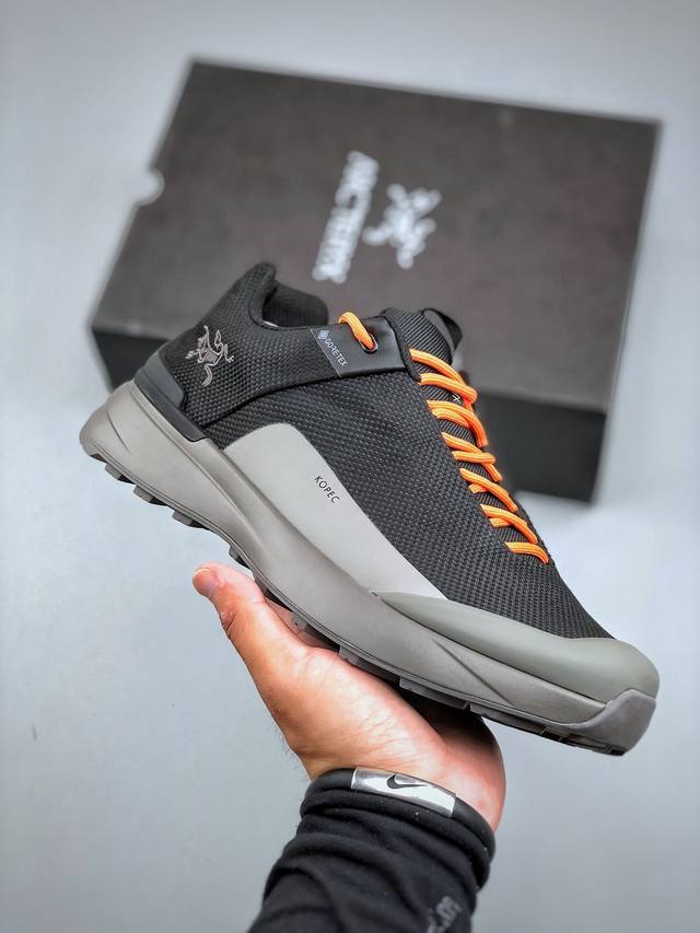 纯原套盒版 始祖鸟Arcteryx Kopec Gtx M 覆盖透气男越野跑鞋 DDD 正确后跟刺绣 完美细节版型 DDD 官方同步上架 适合技术路线单日徒步穿