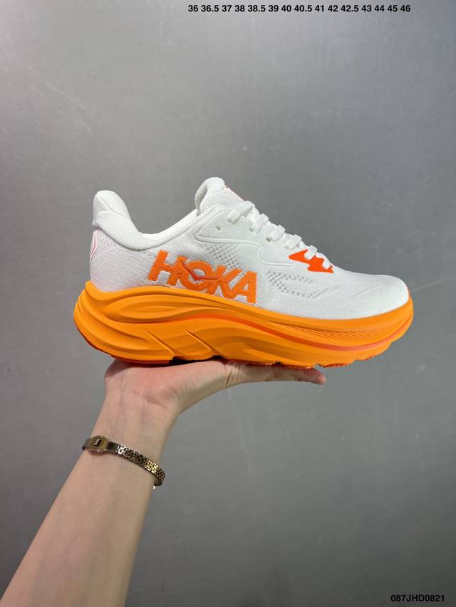 Hoka W Clifton 10 超轻厚底轻量跑步鞋市售最高品质 原版开发 正确后跟细节 区别市面通货版本 1162038 Wmh DDD 尺码：36-45