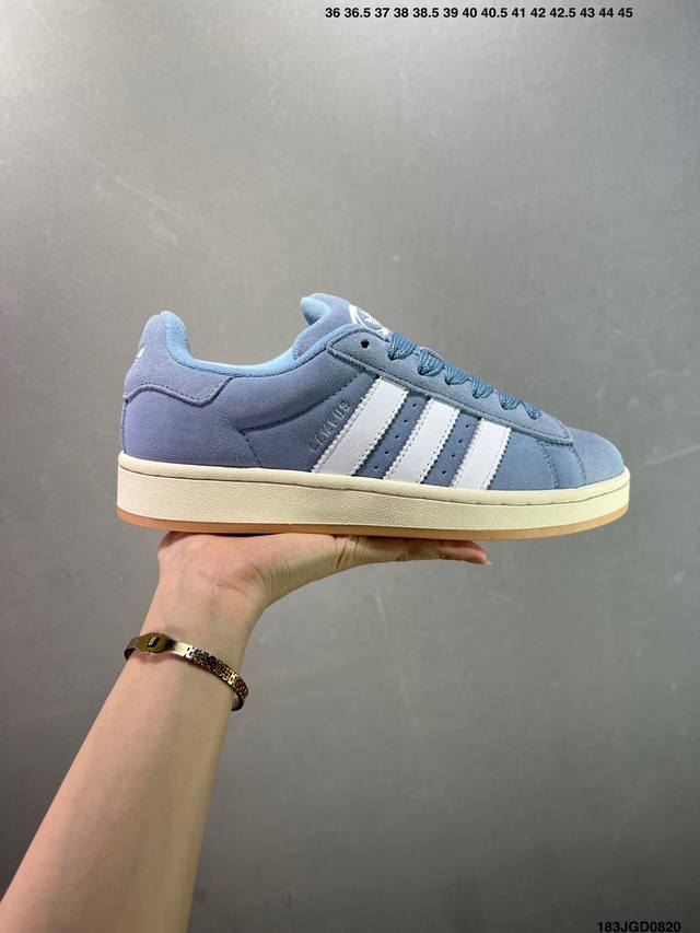 Ad Originals Campus 00S 学院系列面包风经典复古低帮百搭休闲运动板鞋 Jp 00 原鞋开发 正确版型 市面唯一全鞋采用原厂头层Sd皮料 正