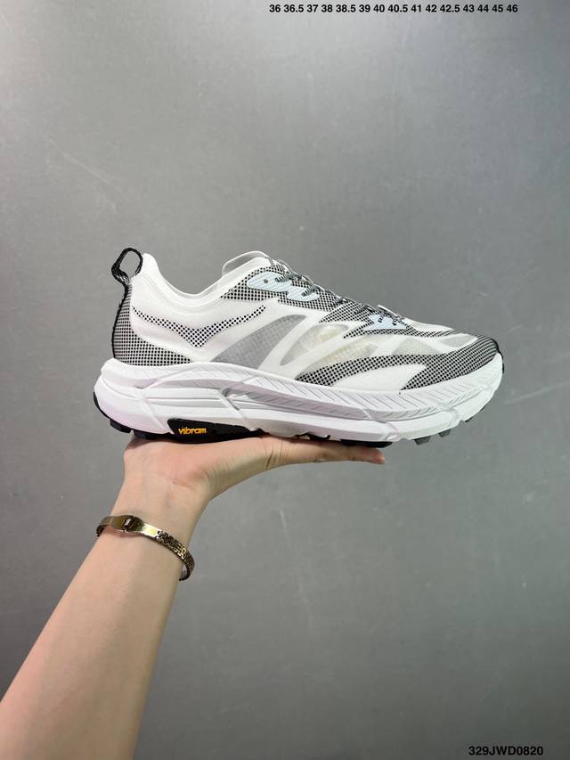 公司级Hoka One One Mafate Speed 4 Lite 银黑 DDD 玛法特低帮轻量户外运动鞋 实拍上架 DDD #同源原厂尼龙半透明鞋面 DD