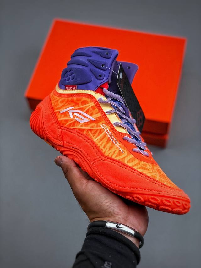 Rudis Ks Infinity Edge 凯尔 斯奈德同款室内健身格斗散打搏击摔跤鞋举重深蹲鞋 专业跑步鞋鞋减震步鞋 高帮减震助弹 尺码：35-44 DDD