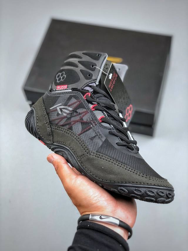 Rudis Ks Infinity Edge 凯尔 斯奈德同款室内健身格斗散打搏击摔跤鞋举重深蹲鞋 专业跑步鞋鞋减震步鞋 高帮减震助弹 尺码：35-44 DDD