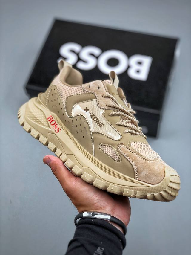 Boss 雨果博斯 钢印版本新款德国高端品牌专柜同步新款、以奢华高端设计出货 鞋面采用原版进口哪怕纳帕小牛皮配滴胶而成 原版 舒适透气.尺码39-44 DDD