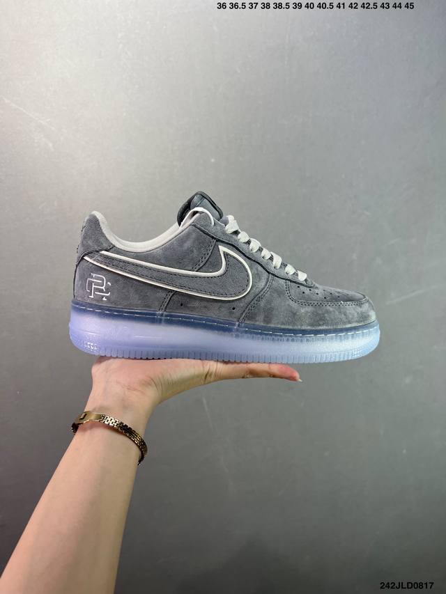 公司级Nk Air Force1 Low X Reigning Champ “卫冕冠军四代低帮” 满天星空军一号低帮休闲板鞋 正确官方同源麂皮 麂皮皮质感秒杀全