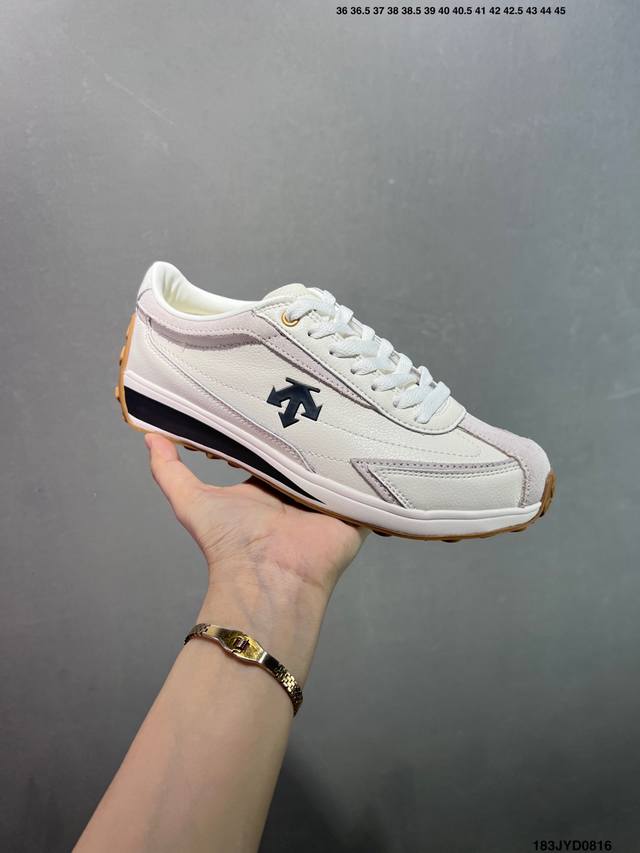 公司级Descente迪桑特Chron系列男女同款Chron复古运动休闲鞋 DDD 货号:D4331Lsn23 DDD 尺码:36 36.5 37 38 38.