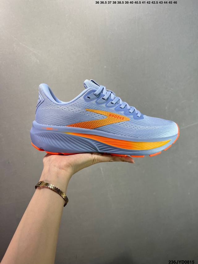 公司级Brooks布鲁克斯 Ghost 17 网面时尚 网布耐磨透气 低帮 休闲跑步鞋 DDD 货号:120431 1D 443 DDD 尺码:36 36.5